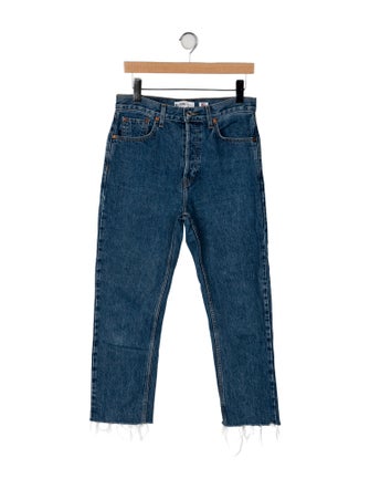 RE/DONE High-Rise Straight Leg Jeans