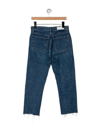 RE/DONE High-Rise Straight Leg Jeans