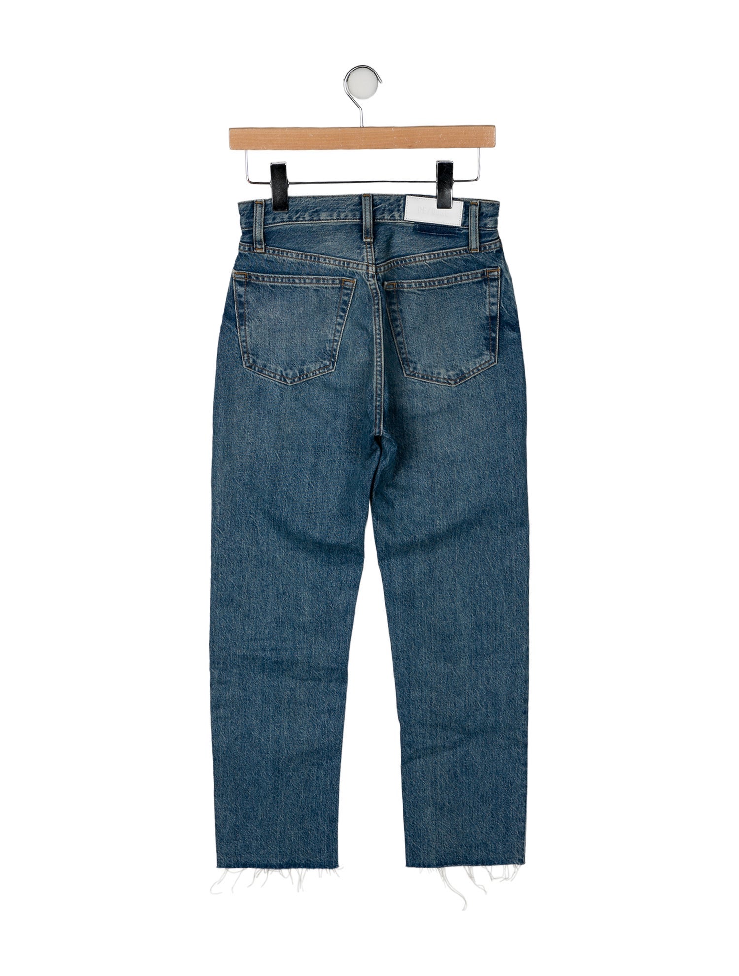 RE/DONE High-Rise Straight Leg Jeans