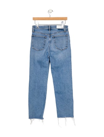 RE/DONE High-Rise Straight Leg Jeans