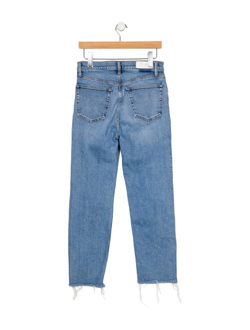 RE/DONE High-Rise Straight Leg Jeans