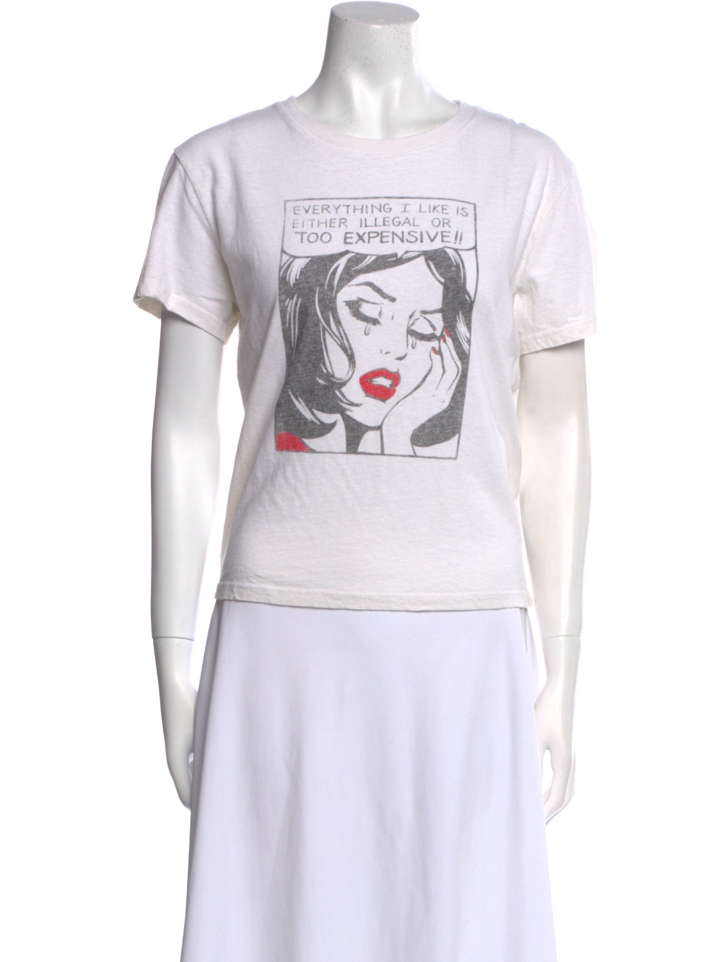 RE/DONE Graphic Print Crew Neck T-Shirt