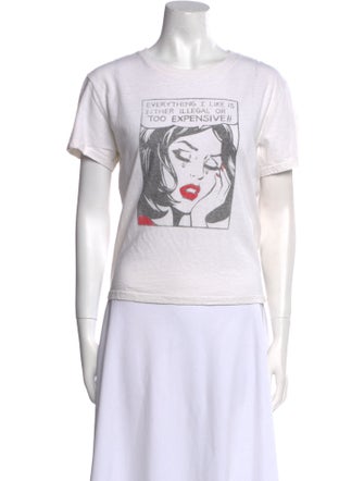 RE/DONE Graphic Print Crew Neck T-Shirt