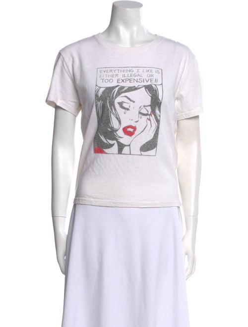 RE/DONE Graphic Print Crew Neck T-Shirt