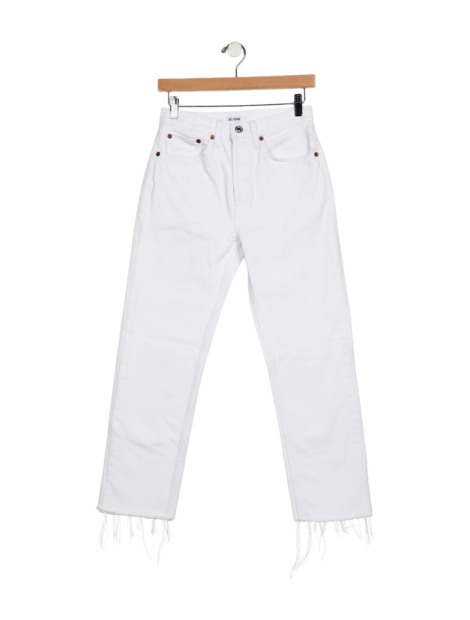 RE/DONE High-Rise Straight Leg Jeans