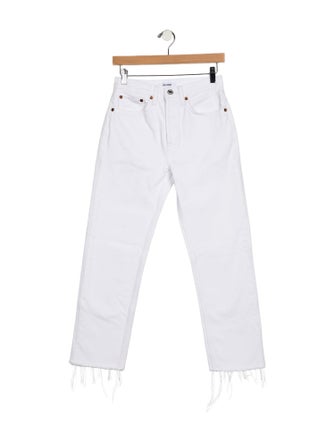 RE/DONE High-Rise Straight Leg Jeans