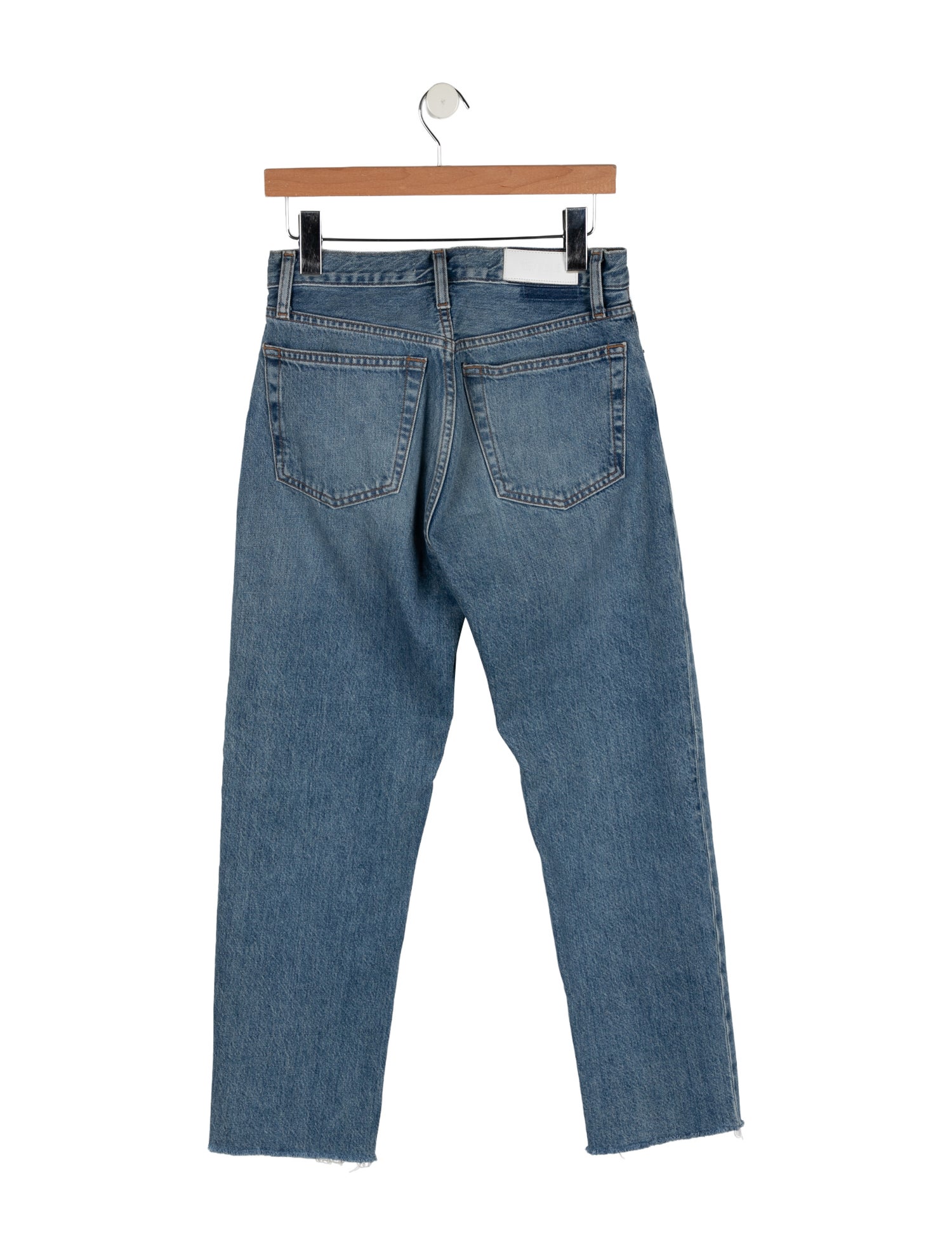 RE/DONE High-Rise Straight Leg Jeans