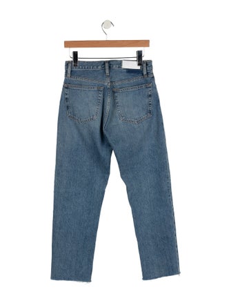 RE/DONE High-Rise Straight Leg Jeans