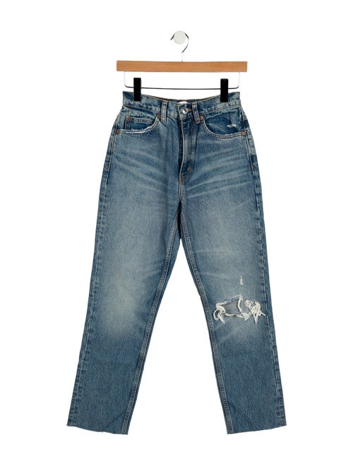 RE/DONE High-Rise Straight Leg Jeans