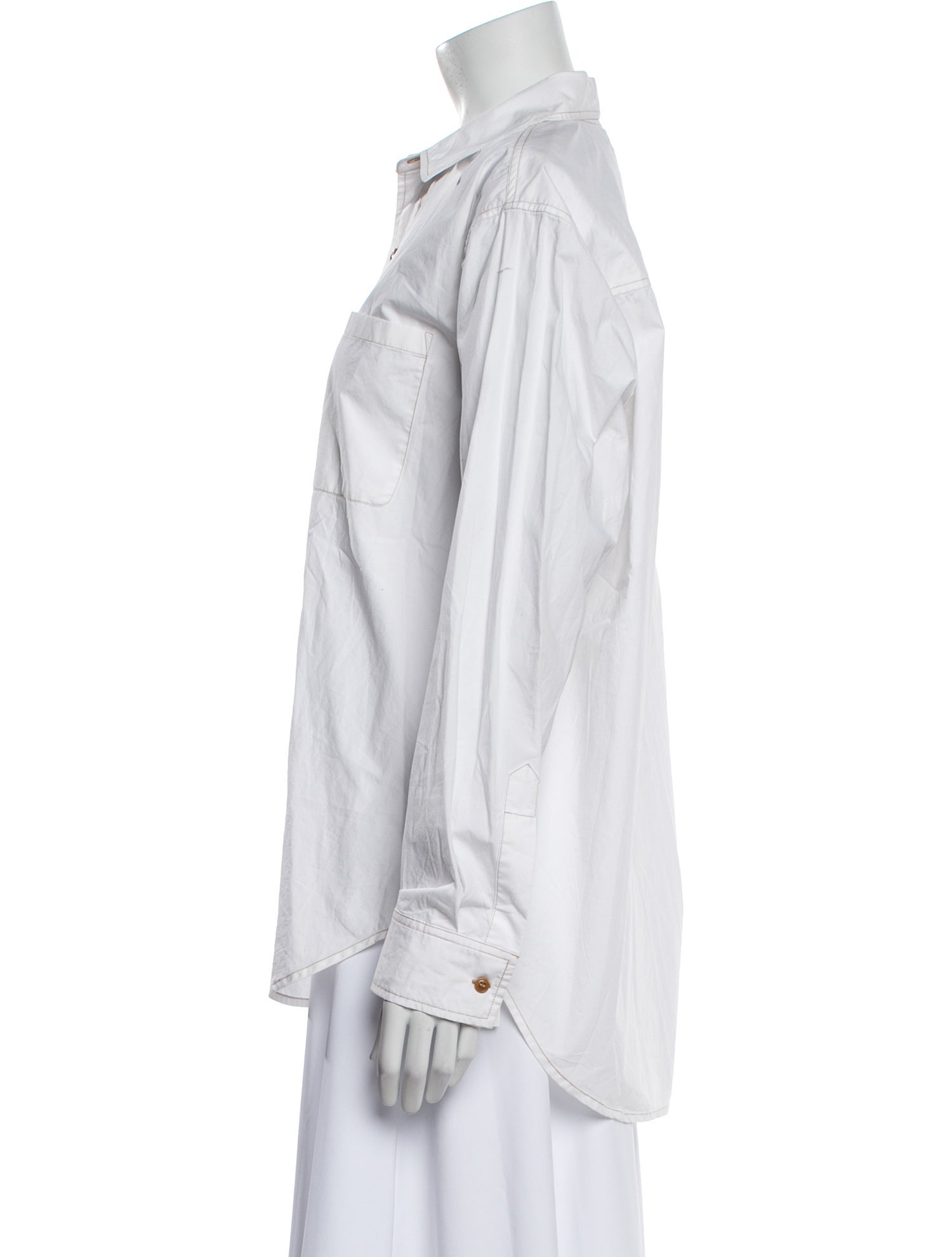 RE/DONE Long Sleeve Button-Up Top