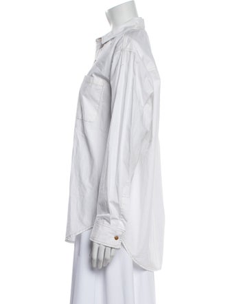 RE/DONE Long Sleeve Button-Up Top