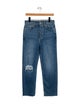 RE/DONE High-Rise Straight Leg Jeans