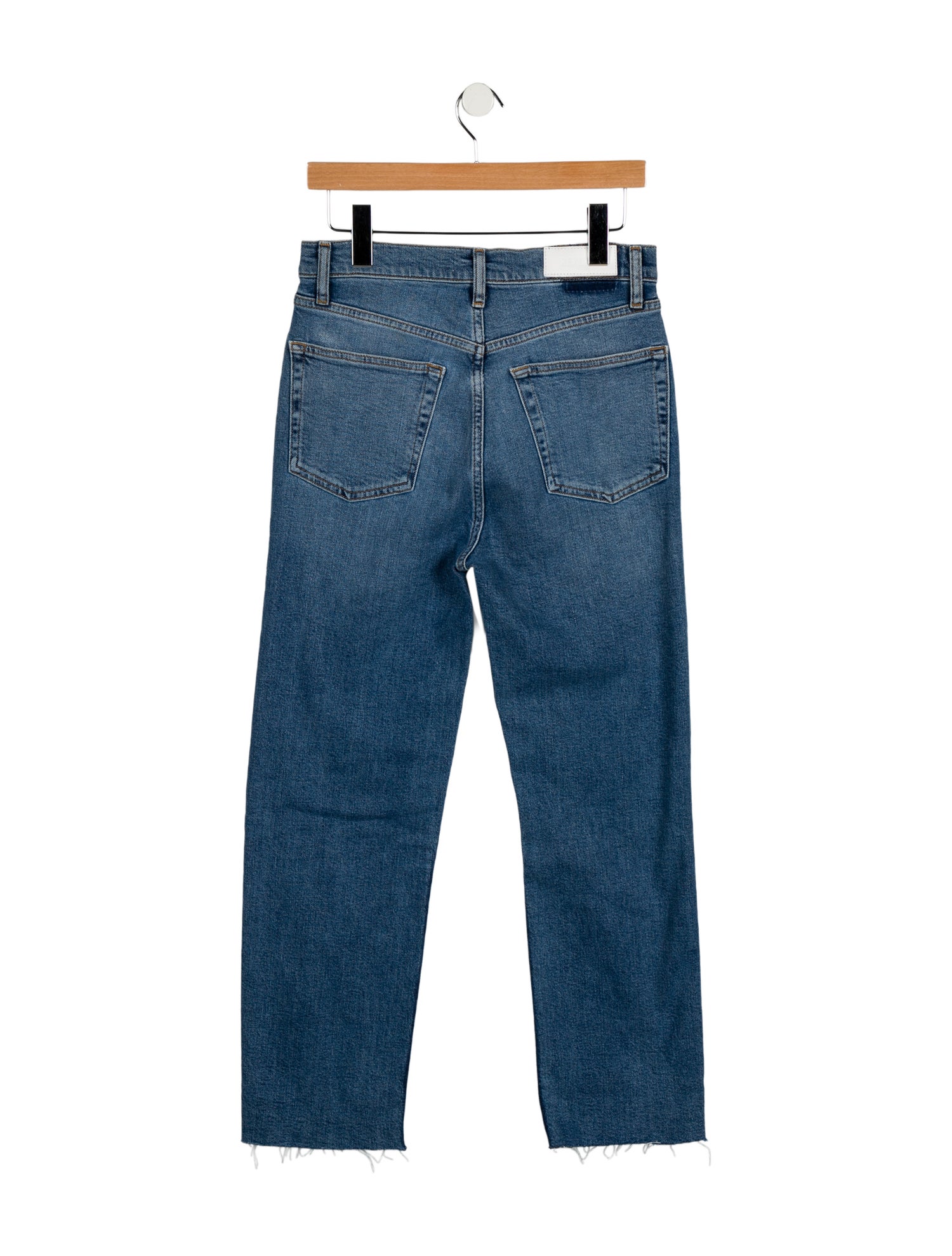 RE/DONE High-Rise Straight Leg Jeans