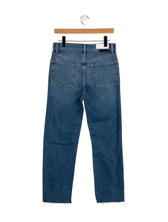 RE/DONE High-Rise Straight Leg Jeans