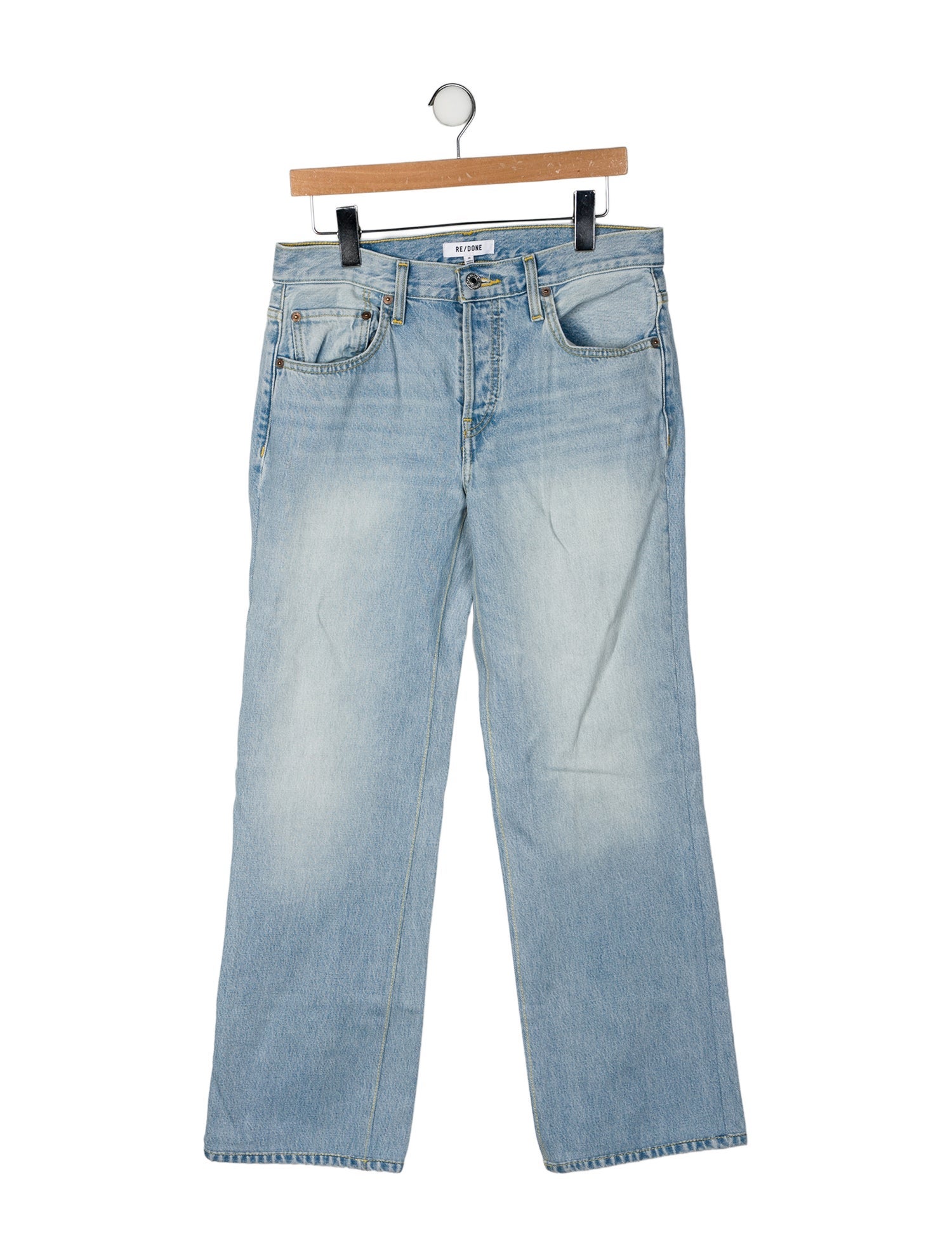RE/DONE Mid-Rise Wide Leg Jeans