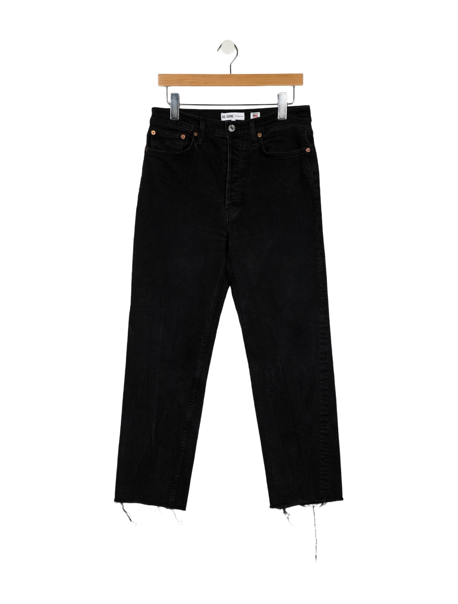RE/DONE High-Rise Straight Leg Jeans