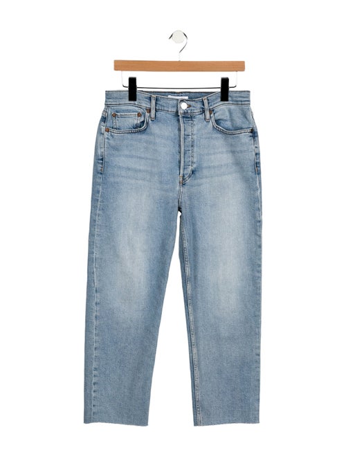 RE/DONE High-Rise Straight Leg Jeans