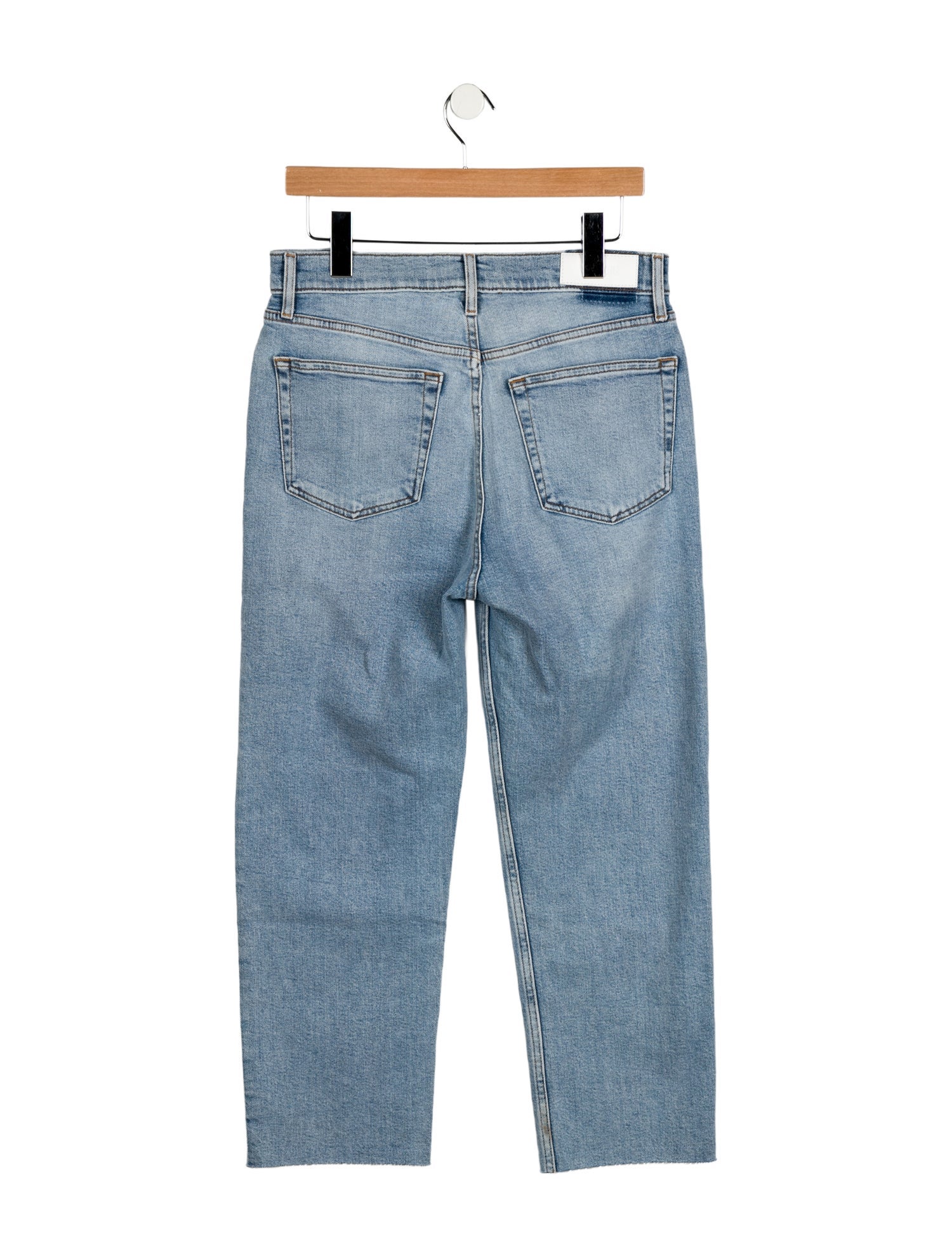 RE/DONE High-Rise Straight Leg Jeans