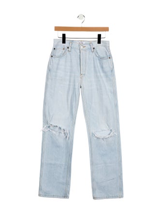 RE/DONE Mid-Rise Wide Leg Jeans