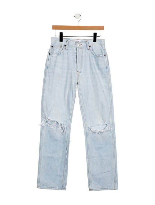 RE/DONE Mid-Rise Wide Leg Jeans