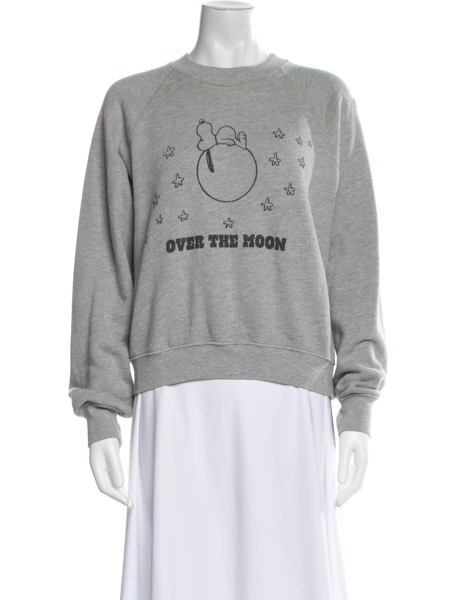 RE/DONE Graphic Print Crew Neck Sweatshirt