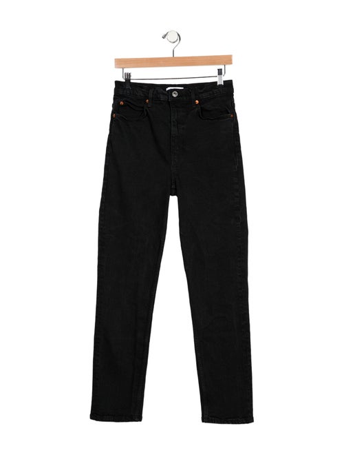 RE/DONE High-Rise Straight Leg Jeans