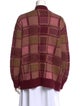RE/DONE Plaid Print V-Neck Sweater