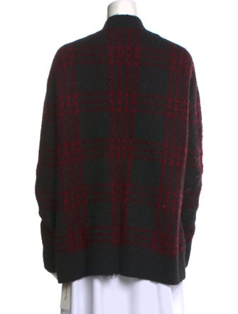 RE/DONE Plaid Print V-Neck Sweater
