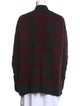 RE/DONE Plaid Print V-Neck Sweater