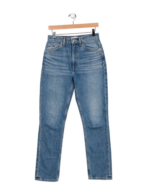 RE/DONE High-Rise Straight Leg Jeans
