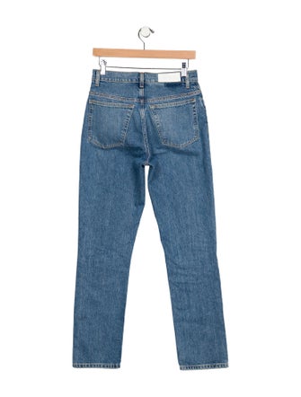 RE/DONE High-Rise Straight Leg Jeans