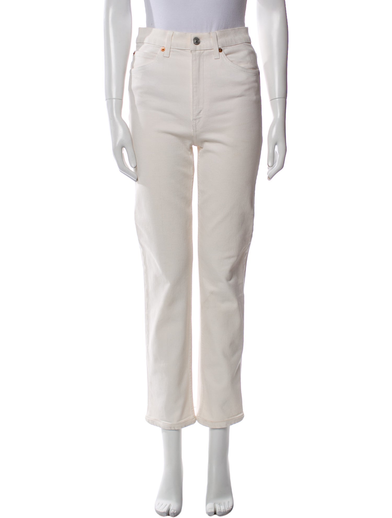 RE/DONE High-Rise Straight Leg Jeans