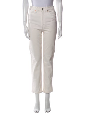 RE/DONE High-Rise Straight Leg Jeans