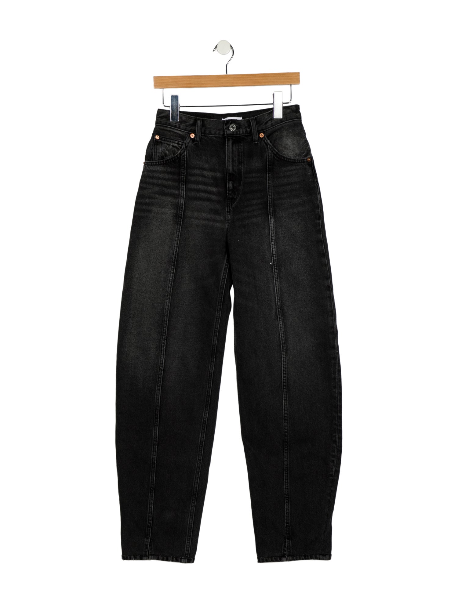 RE/DONE High-Rise Straight Leg Jeans