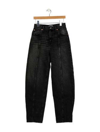RE/DONE High-Rise Straight Leg Jeans