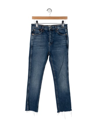 RE/DONE Mid-Rise Straight Leg Jeans