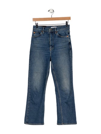 RE/DONE High-Rise Straight Leg Jeans