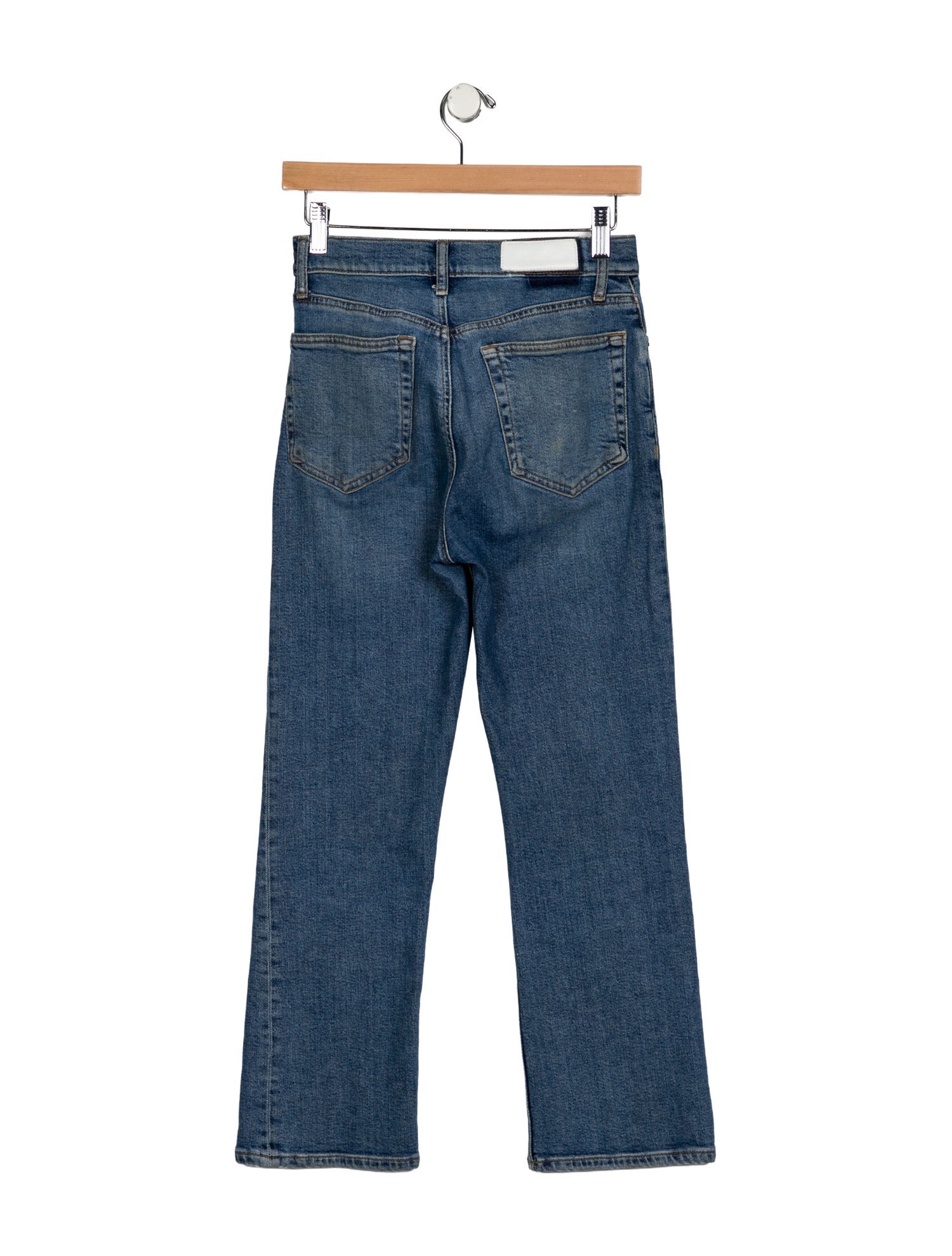 RE/DONE High-Rise Straight Leg Jeans