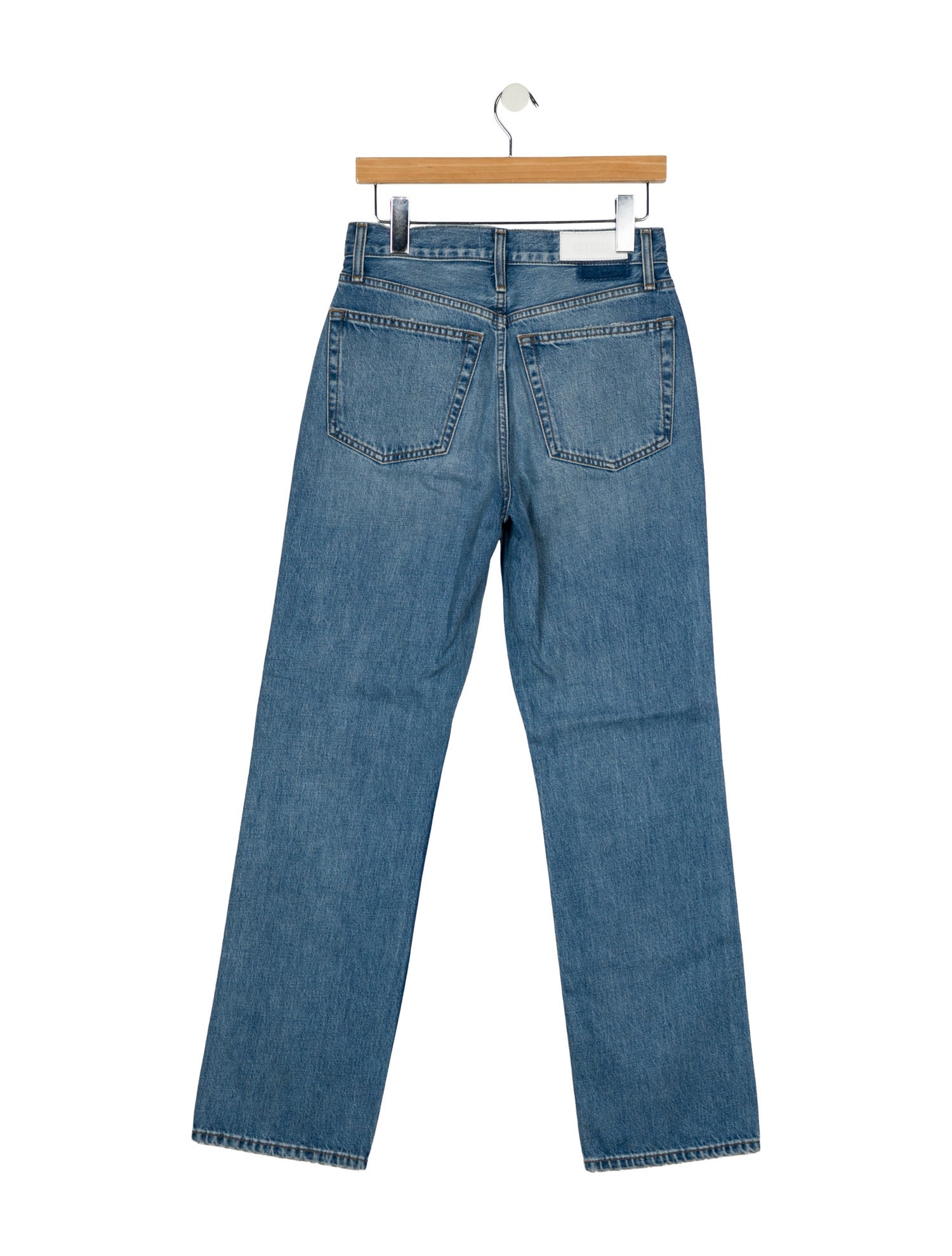 RE/DONE High-Rise Straight Leg Jeans