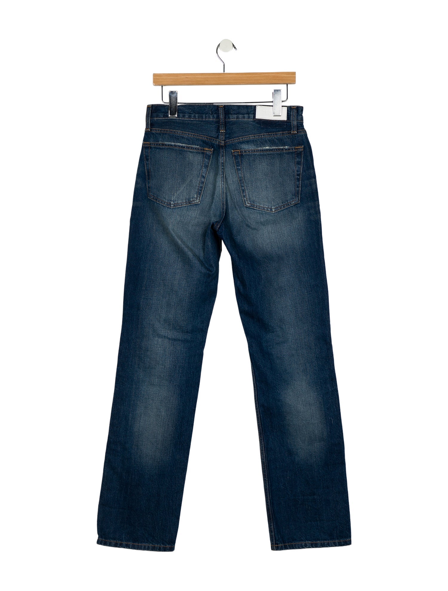 RE/DONE High-Rise Straight Leg Jeans