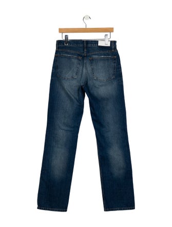 RE/DONE High-Rise Straight Leg Jeans