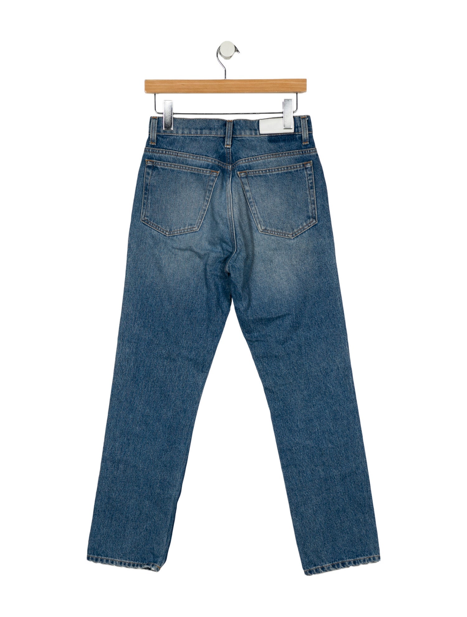 RE/DONE Mid-Rise Straight Leg Jeans