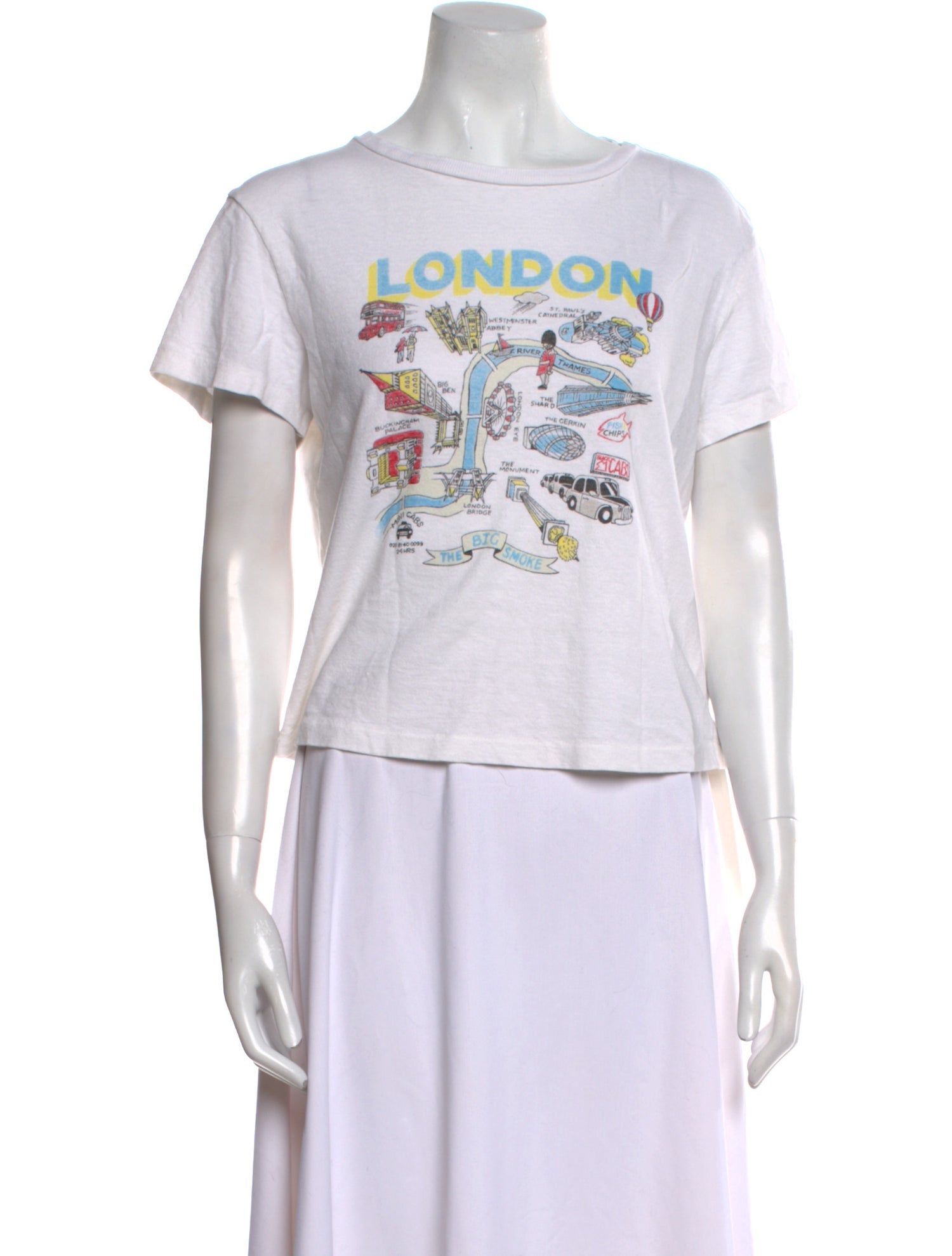 RE/DONE Graphic Print Crew Neck T-Shirt