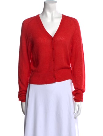 RE/DONE V-Neck Long Sleeve Blouse