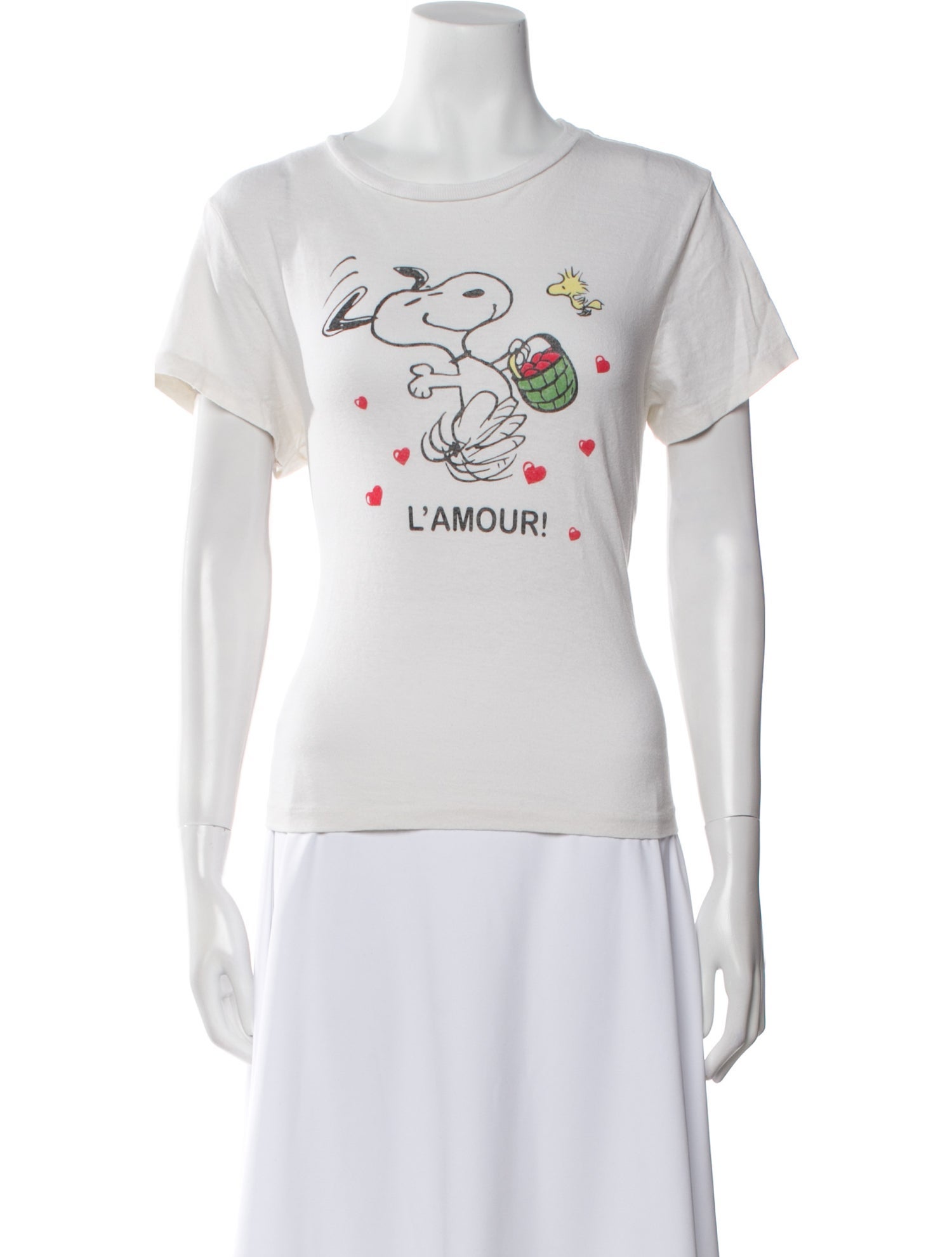 RE/DONE Graphic Print Crew Neck T-Shirt