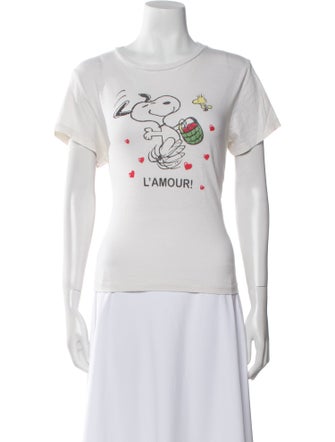 RE/DONE Graphic Print Crew Neck T-Shirt