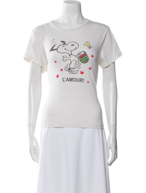 RE/DONE Graphic Print Crew Neck T-Shirt