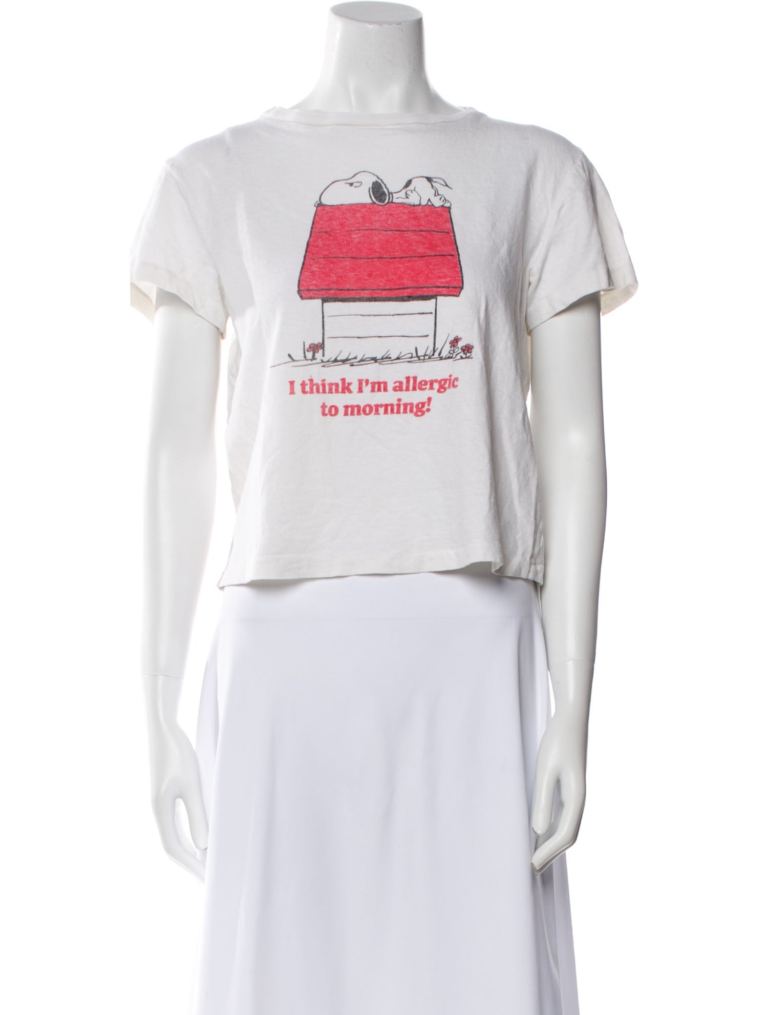 RE/DONE Graphic Print Crew Neck T-Shirt