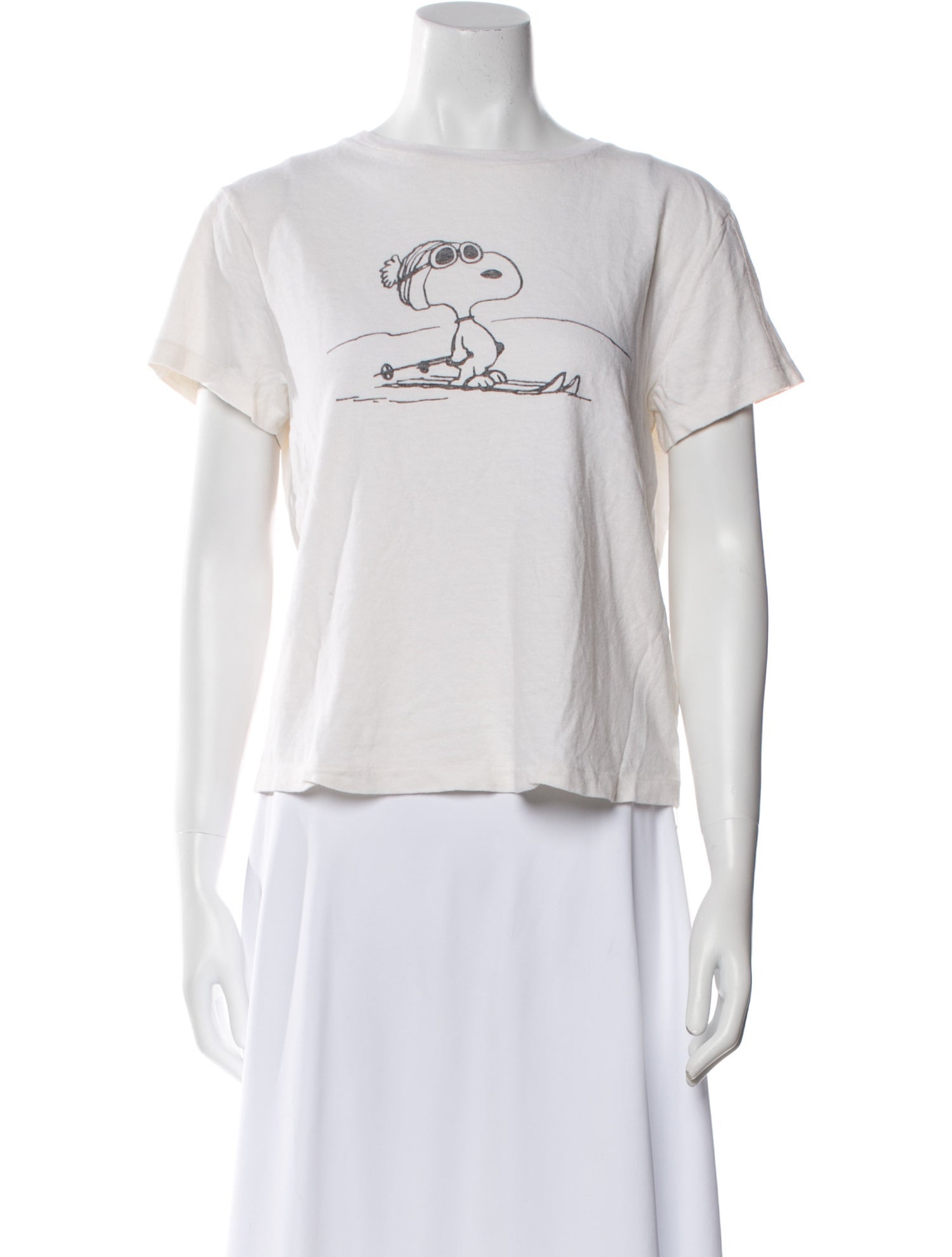 RE/DONE Graphic Print Crew Neck T-Shirt