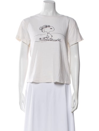 RE/DONE Graphic Print Crew Neck T-Shirt